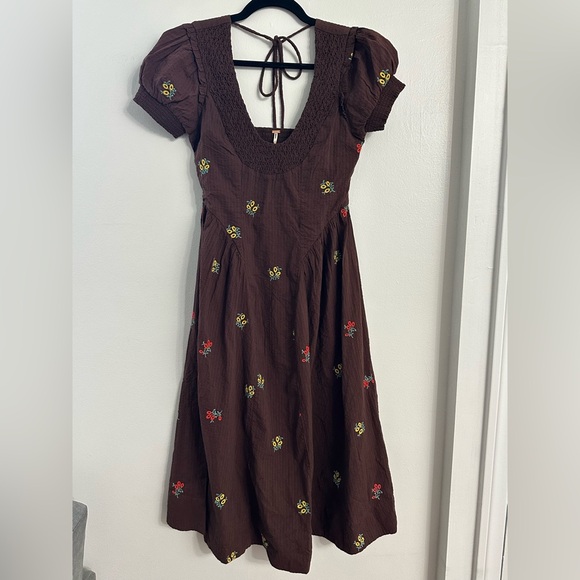 NWOT Free People Maisie Midi Dress - Picture 4 of 6